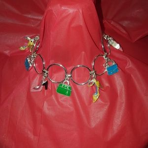 NEW DIVA  HIGH HEELED SHOES & PURSES MULTI COLOR S